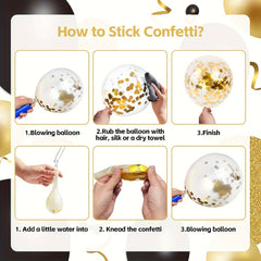 137pcs Golden Balloons Garland Arch Kit for Party Decorations