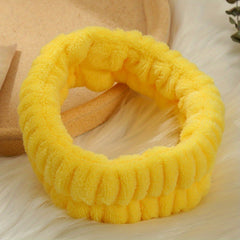 Plush Headband Turban for Face Washing & Makeup - Hair Band for Skincare