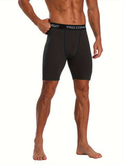 Men's Compression Boxer Briefs Quick Drying Performance Shorts