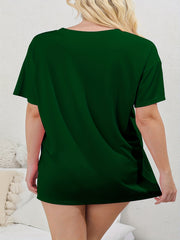  Fish Bone Print Tee Nightdress