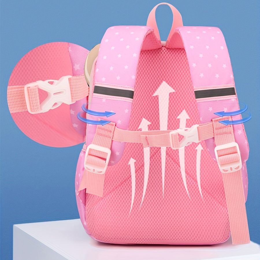 Cartoon Backpack Lightweight Schoolbag For Boys Girls Aged 3-6