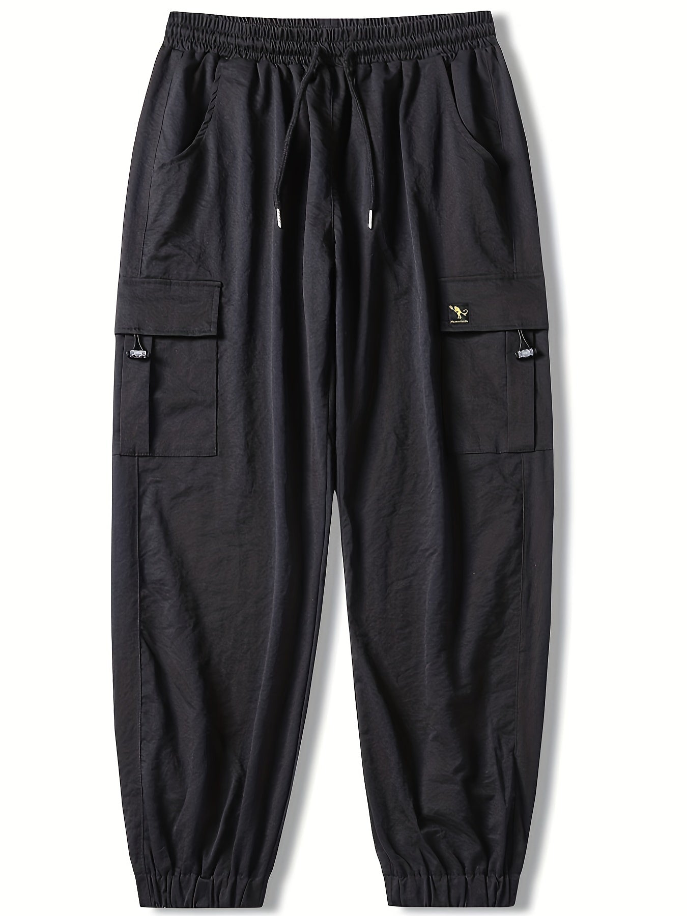 Men's Solid Drawstring Active Stretch Pants