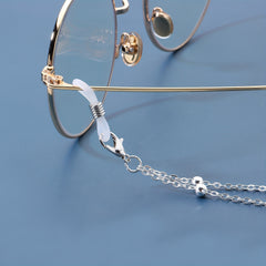 Men's Alloy Glasses Chain Beads Necklace Sunglasses Accessories