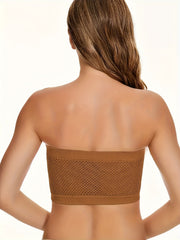 Strapless Bandeau Bra Hollow Out Stretch Underwear