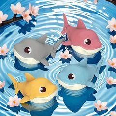 Summer Playful Sharks Bath Toy Set for Kids and Parents
