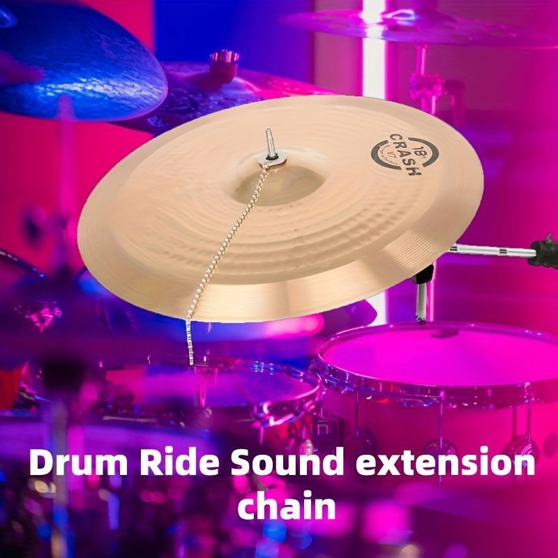 Jazz Drum Cymbal Extension Chain for Special Effects