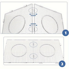 4pcs Large Transparent Nail Bead Board Set