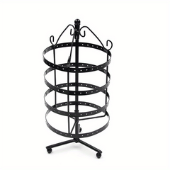 4 Tiers Rotating Earring Spin Table Organizer