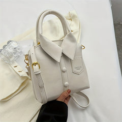 Unique Shirt Crossbody Bag All Match Bag With Detachable Strap Satchel Bag