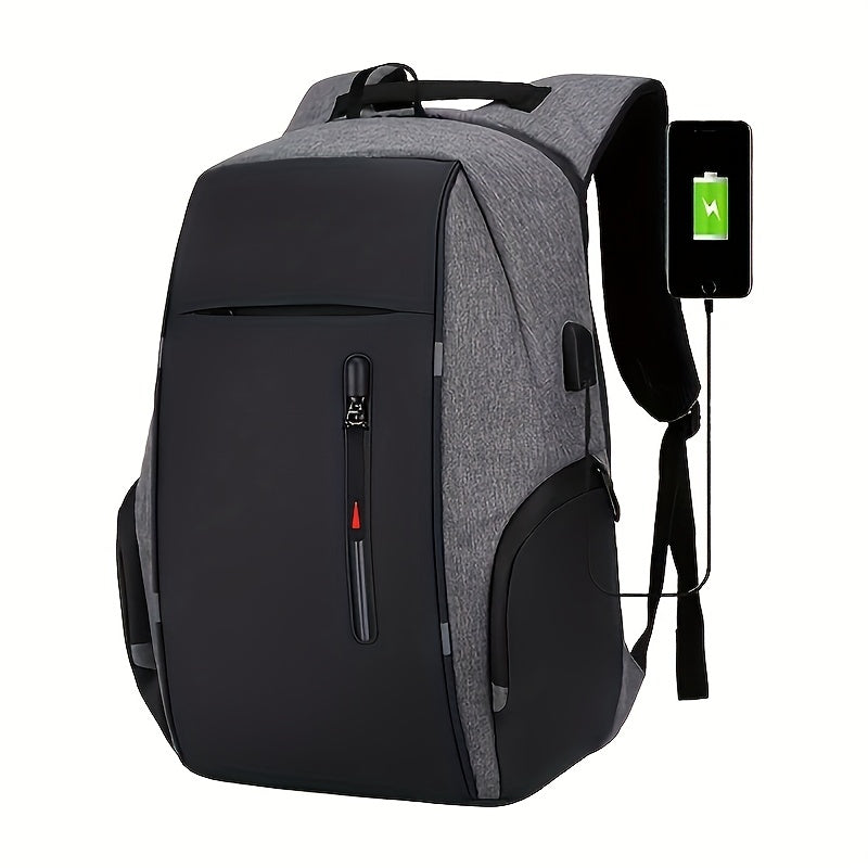 Men's Anti Theft Laptop Business Backpack with USB Charging Port