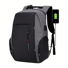 Men's Anti Theft Laptop Business Backpack with USB Charging Port