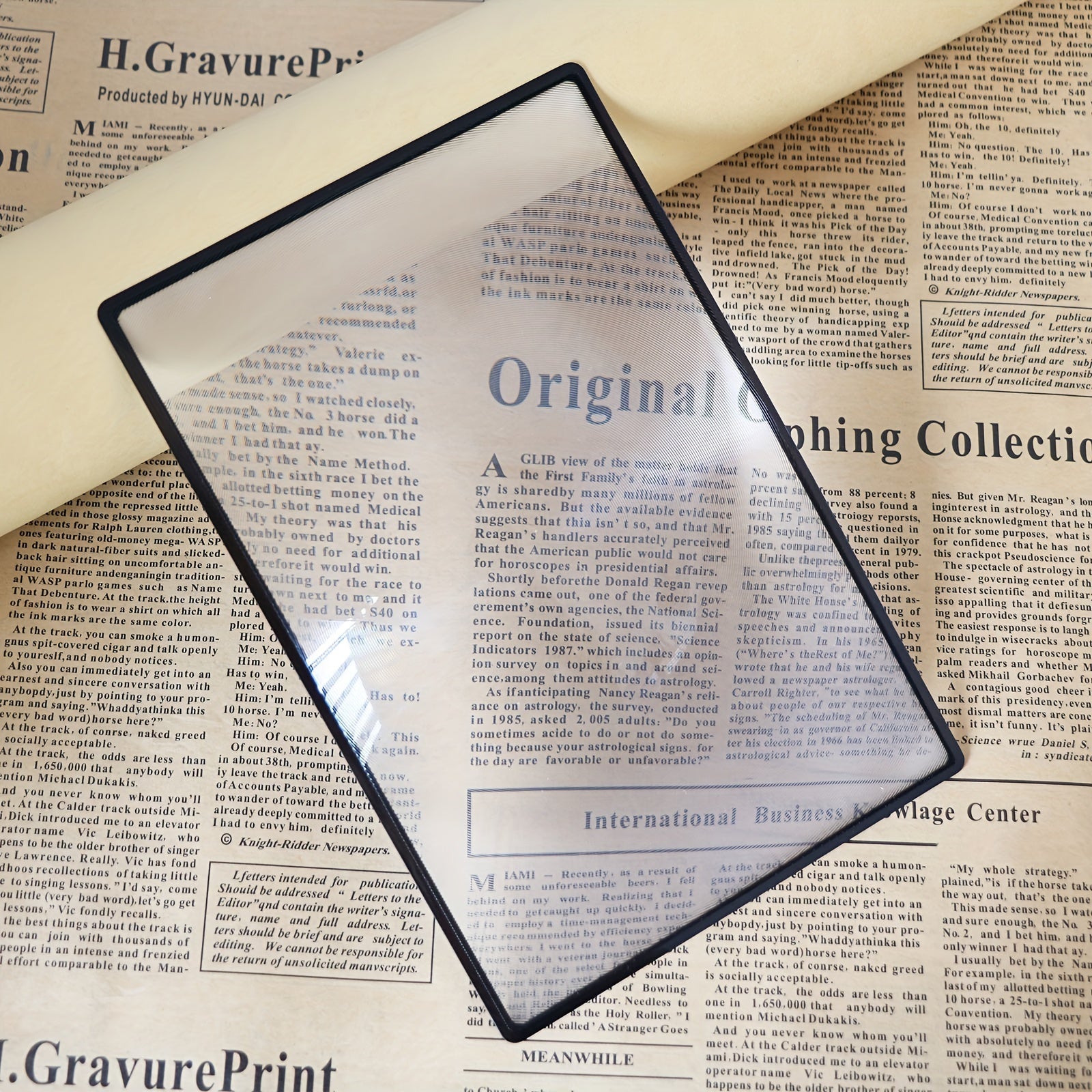 180X120mm PVC Magnifier Ultra Thin Convenient