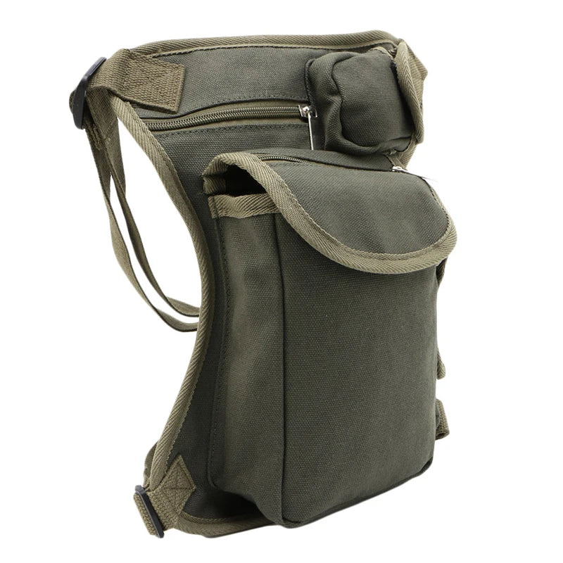 28GD Canvas Men's Motorcycle Hip Fanny Pack Waist Thigh Drop Leg Bags