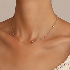 Fashionable Beaded Collar Chain Necklace for Women