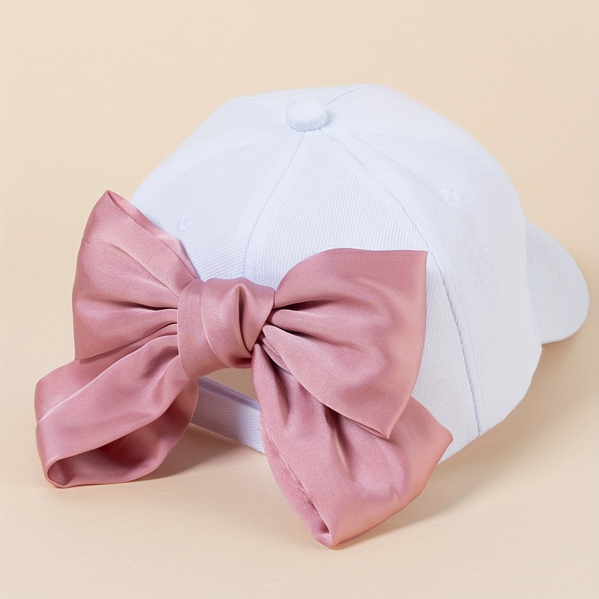 Big Ribbon Bowknot Baseball Cap Solid Y2K Dad Hats Adjustable