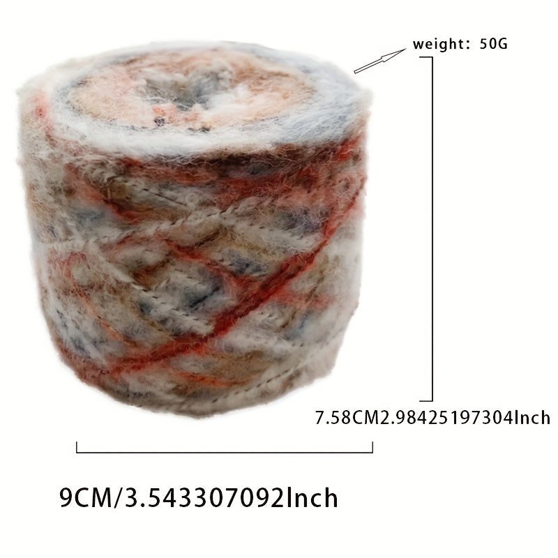 Gradient Mohair Coil Wire Wool Blend for DIY Knitting Crocheting