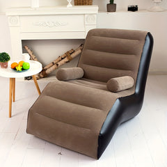Plush Inflatable Deck Chair Lounger Sofa