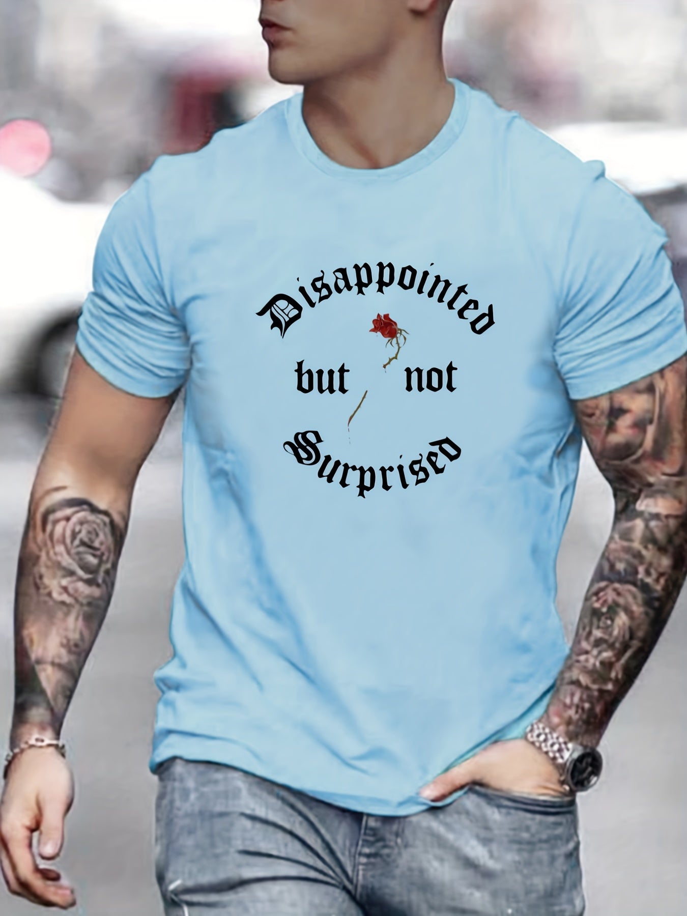 Men's Graphic Crew Neck T shirt Casual Comfy Tees for Summer