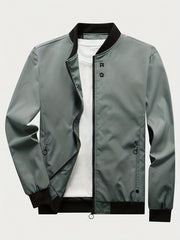 Men's Casual Zip Up Windbreaker Jacket