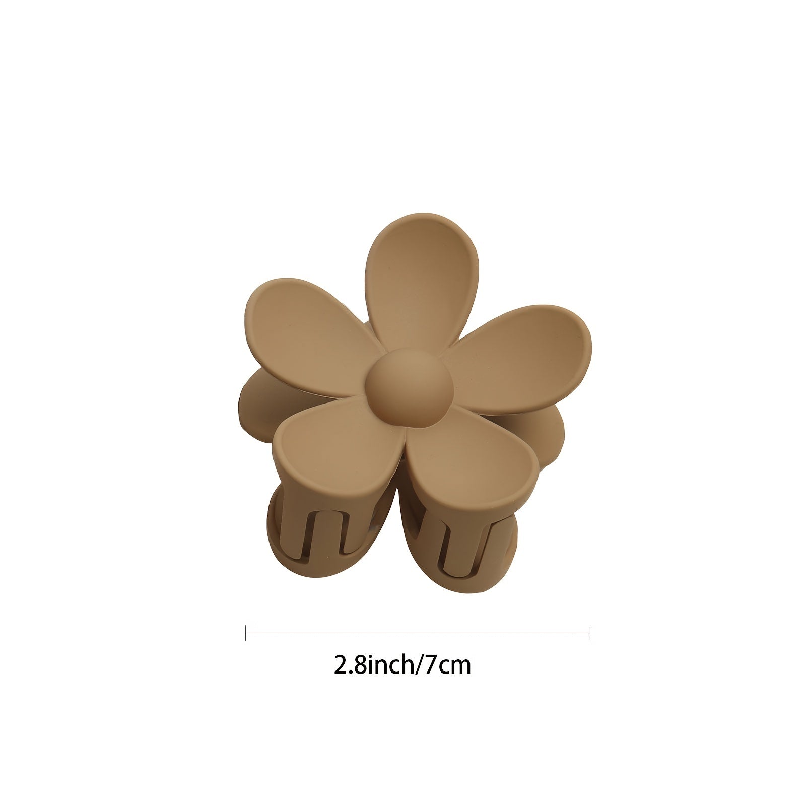 3pcs Large Flower Hair Claw Clips Strong Hold Matte Banana Jaw Clips