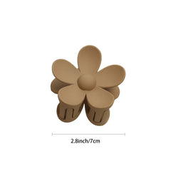 3pcs Large Flower Hair Claw Clips Strong Hold Matte Banana Jaw Clips