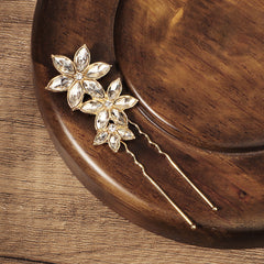Rhinestone Hair Pins Star Floral Hair Accessories For Brides