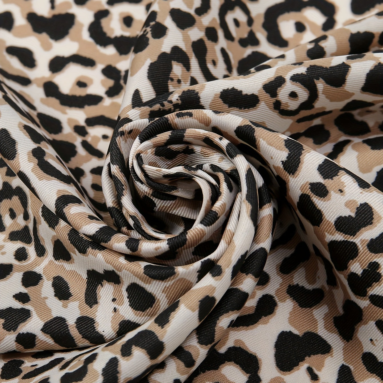 Leopard Print Square Scarf Classic Bandana Neckerchief