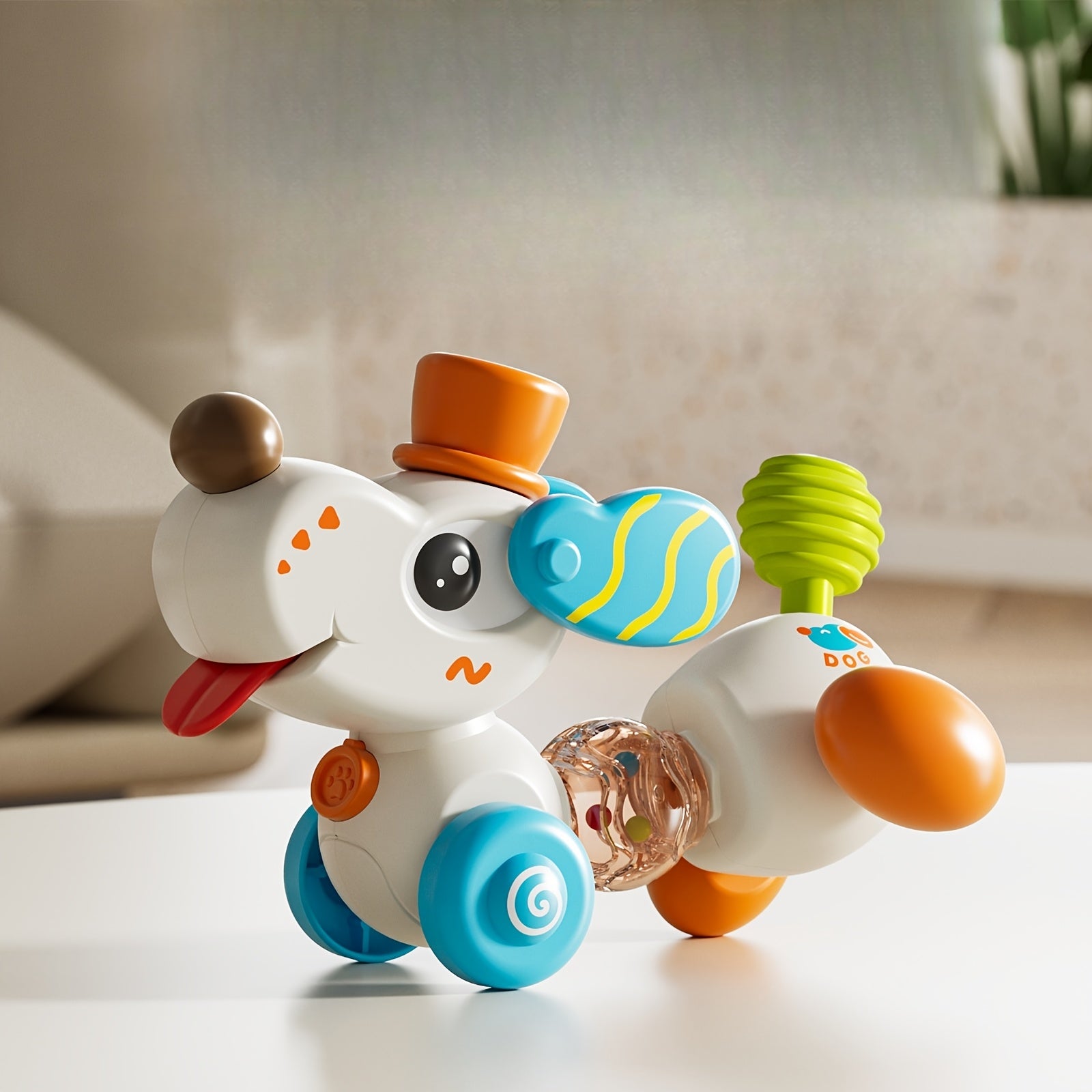 Colorful Suction Cup Spinner Toy Fun Animal Theme Rotator for Windows & Bathtubs