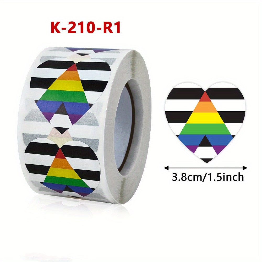 500pcs Love Stickers Rolled Heart shaped Sealing Stickers
