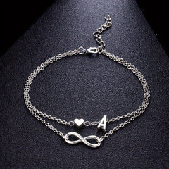 Letter Heart Beach Anklet Foot Jewelry
