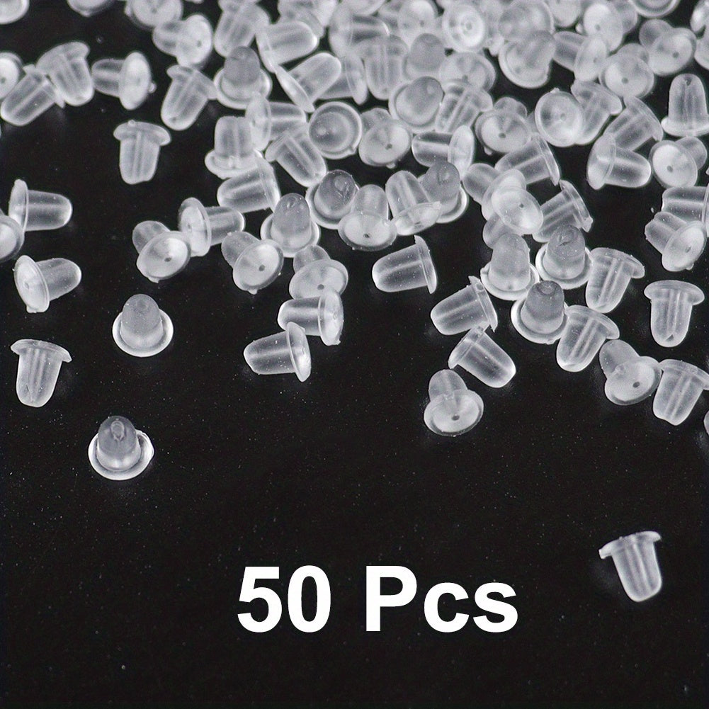 Clear Earring Backs For Studs Posts Safety Back Pads Replacement