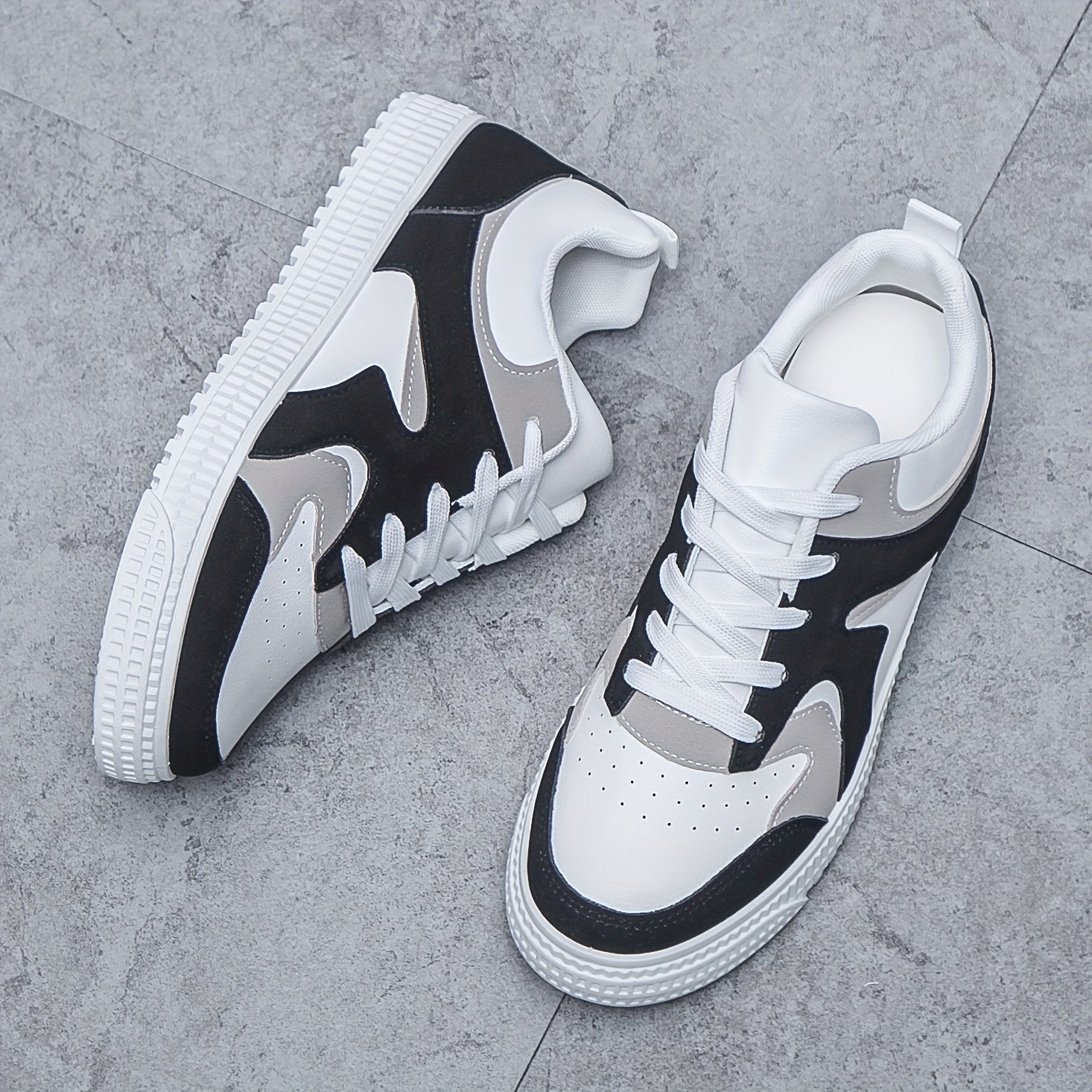 Men's Block Skate Shoes, Non Slip Casual Shoes For Youth