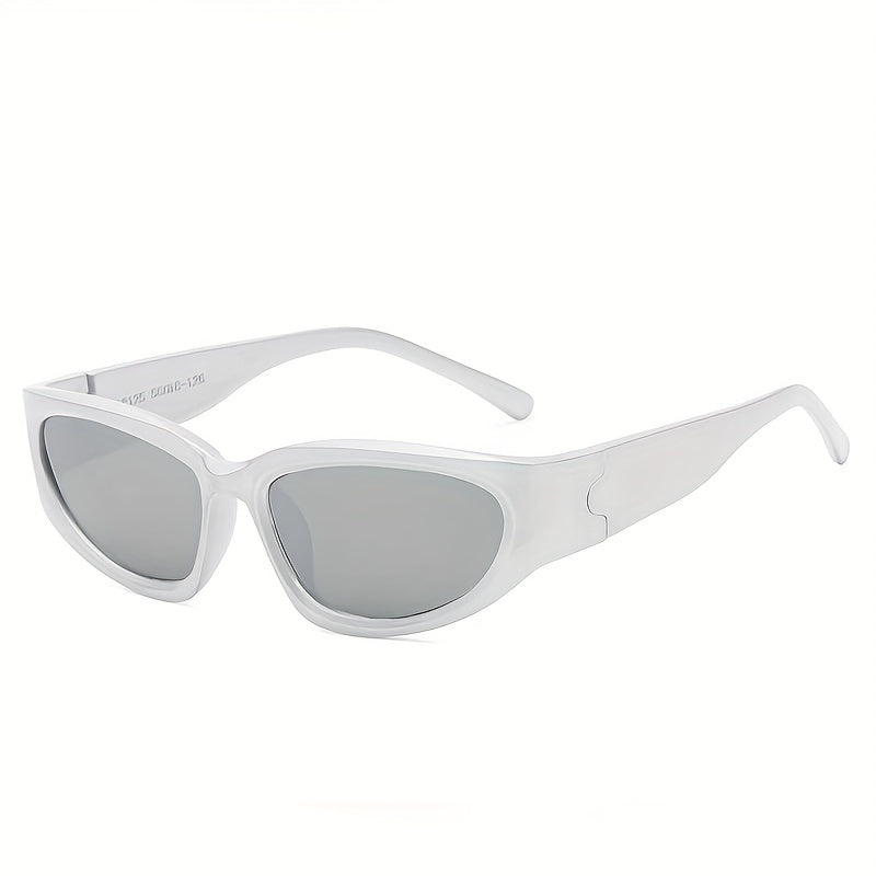 Y2K Wrap Around Sunglasses Futuristic Aviator Outdoor Eyewear UV400