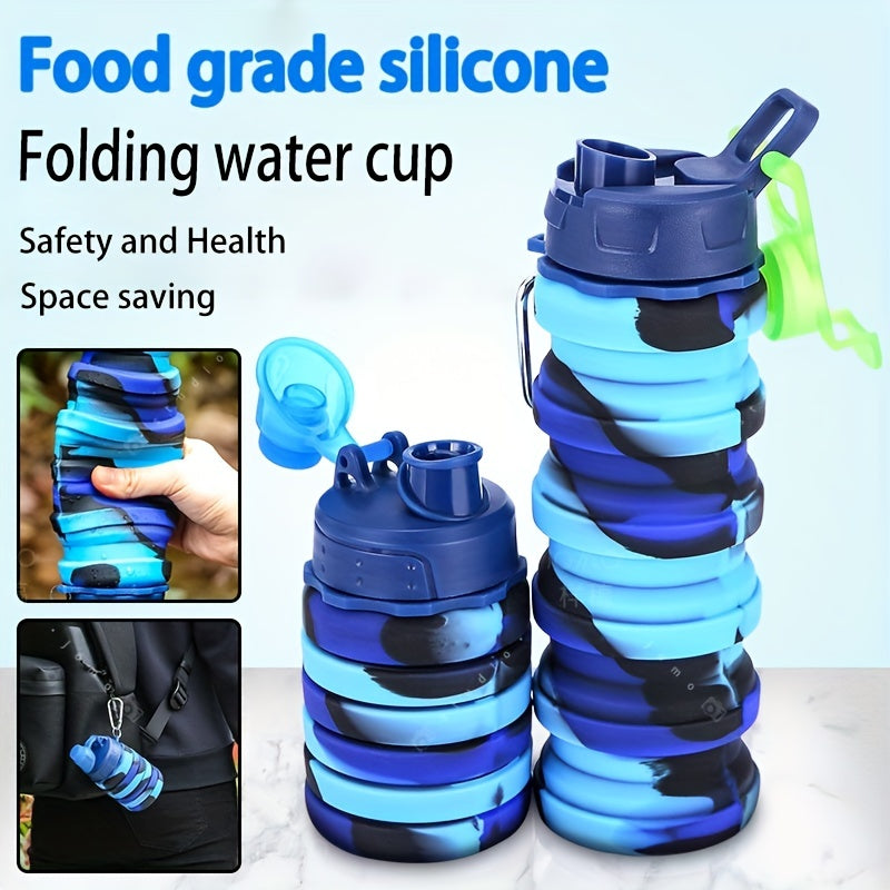 Outdoor Sports Silicone Foldable Water Cup for Mountaineering Cycling Travel