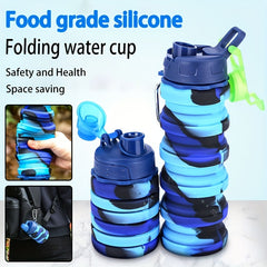 Outdoor Sports Silicone Foldable Water Cup for Mountaineering Cycling Travel