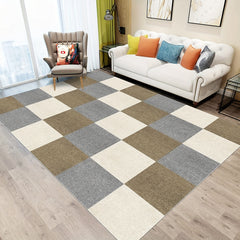 30pcs Carpet Floor Tiles Anti-slip Rug 30x30cm Washable DIY Square Carpet