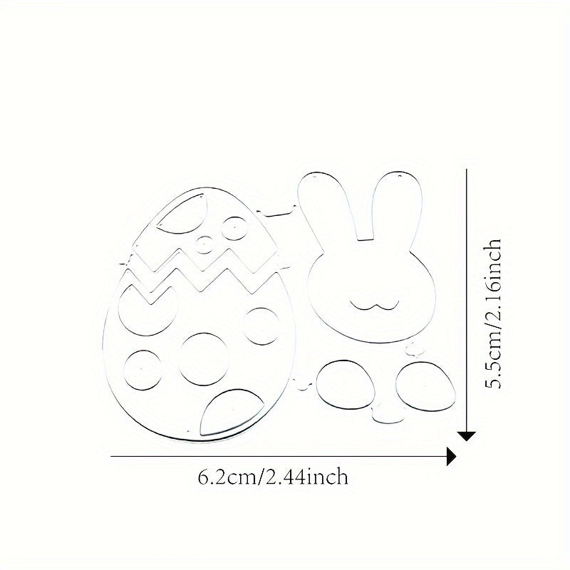 1pc Metal Cutting Dies Rabbit Egg Card Making
