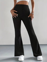 Women's Plus High Rise Flare Leg Pants