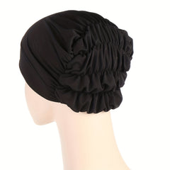 Solid Head Scarf Turban Adjustable Breathable Head Wrap Lightweight Chemo Cap