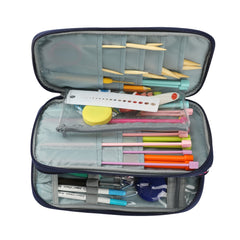 Double Layer Portable Crochet Storage Bag Lightweight Handbag