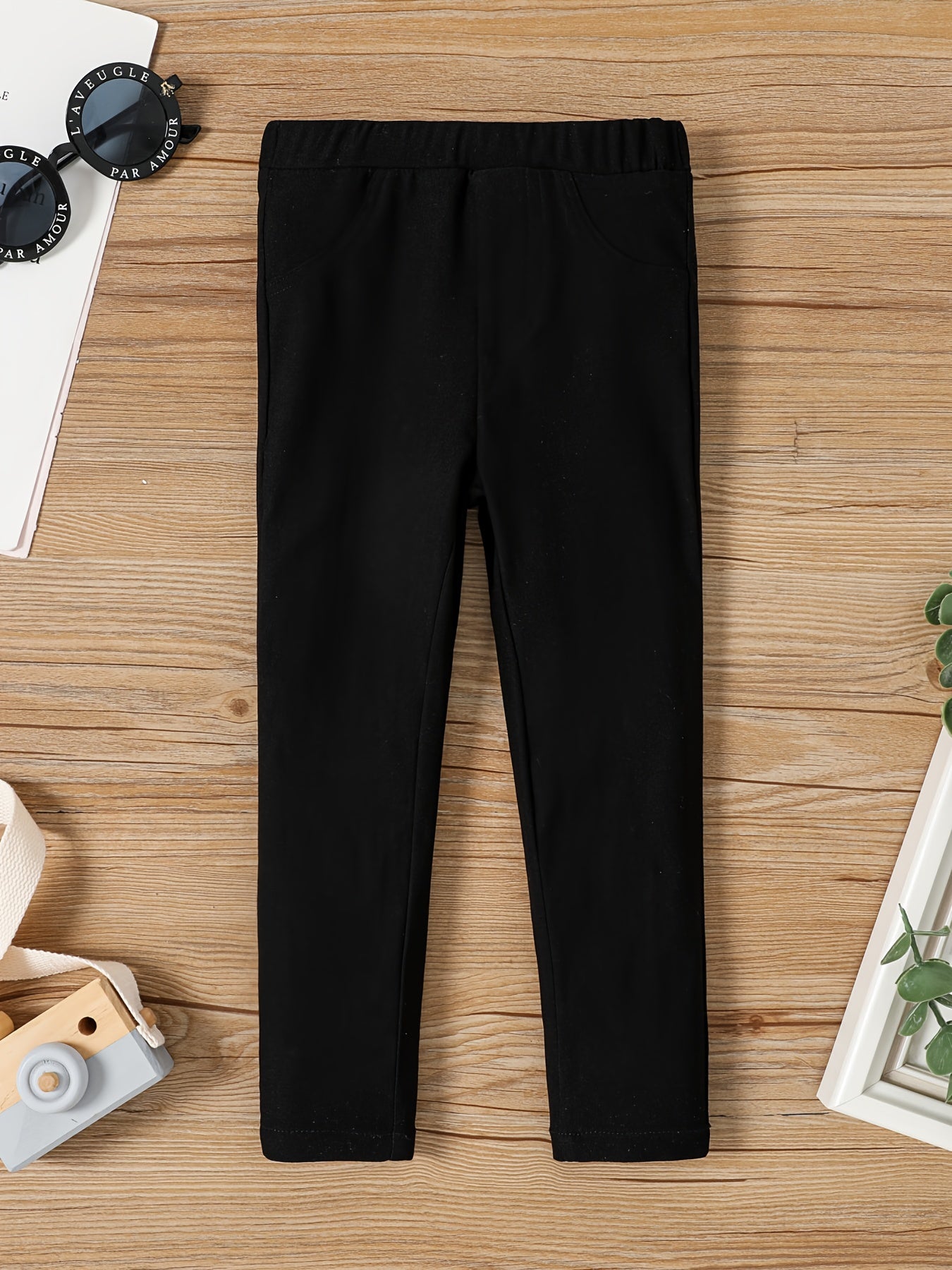 Girls Slim Fit Basic Legging Pants Stretch Casual Legging Bottoms