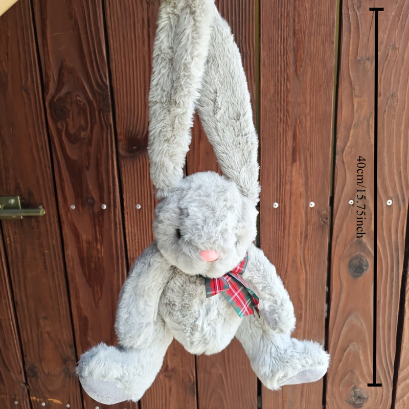 Cuddly Rabbit Plush Toy Soft Polyester Filled with Long Eared Furry Texture
