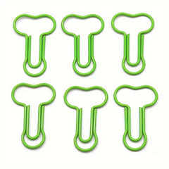 20pcs Plastic coated Wire Paper Clips Cartoon colored Paper Clips Stationery