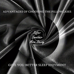 1 Pair Faux Silk Satin Pillowcase Envelope Design