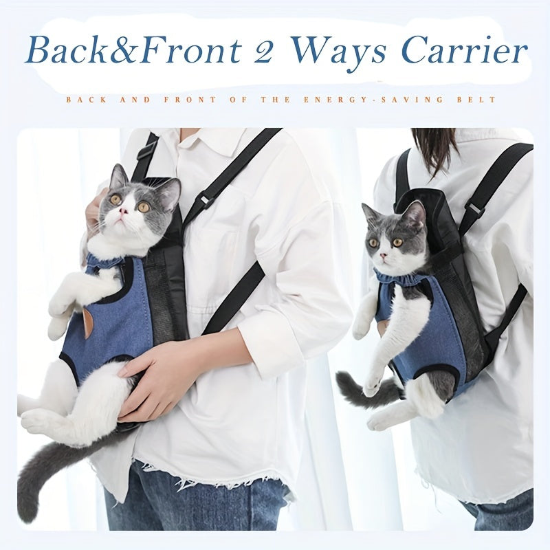 Stylish & Airy Pet Carrier Bag for Cat/Dog Travel