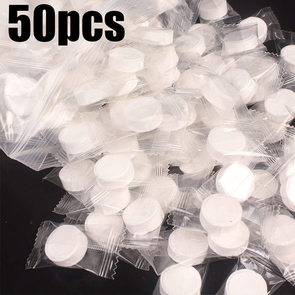 50pcs Compressed Bath Towel for Outdoor Camping & Travel