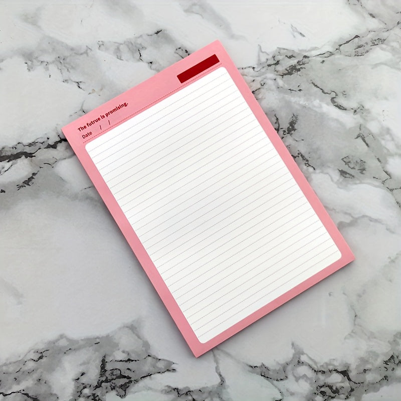 Large B5 50 Pages Cowhide Notepad Glue Bound Study Notes Student Diary