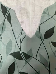  Leaf Print Short Sleeve Dress