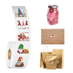 Christmas Gnome Vinyl Stickers, Cute Cartoon Decals Waterproof