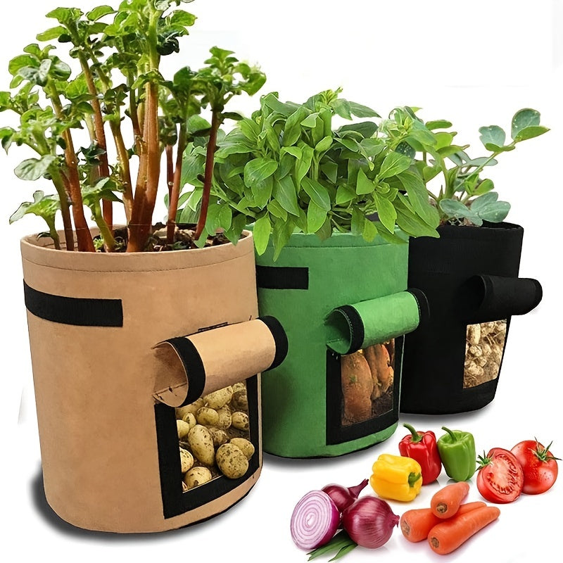 Potato Planting Bags Garden Vegetable Growing Bags Fabric Potting Bags